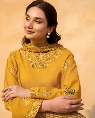 Mehak 3 piece - Embroidery Co-Ords 2Pc Set