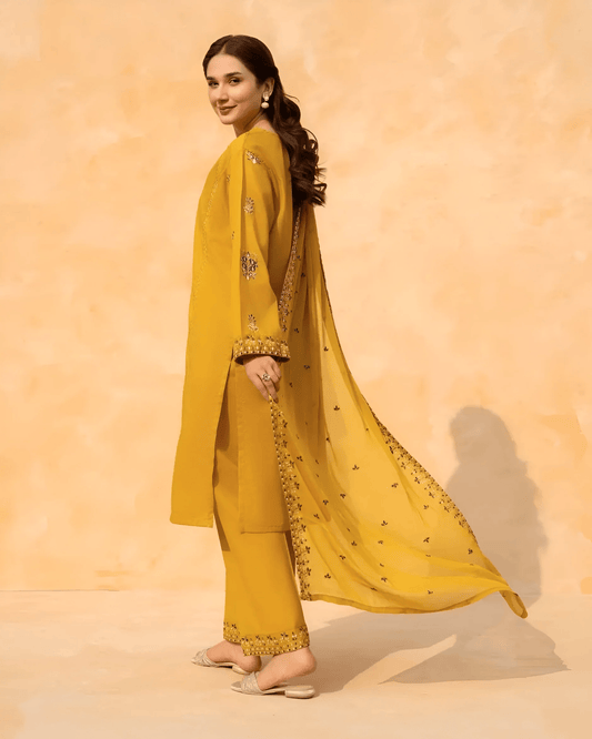 Mehak 3 piece - Embroidery Co-Ords 2Pc Set